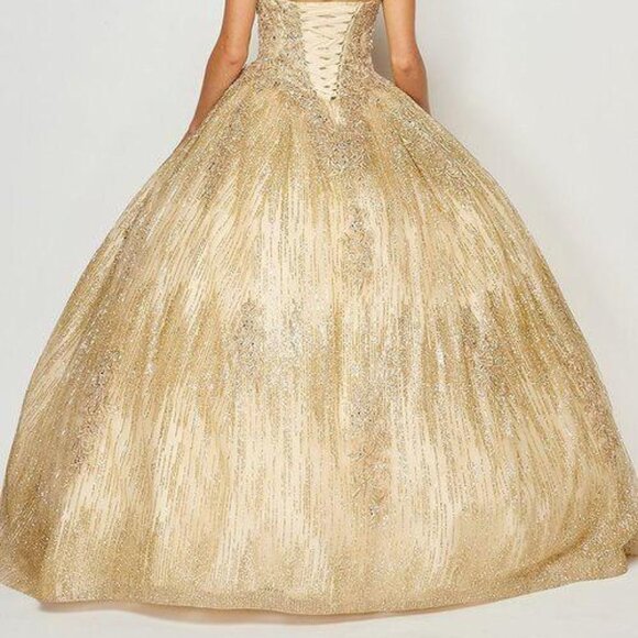 Scoop Neck Ballgown Shape Prom Dress JT1429 - Picture 6 of 7